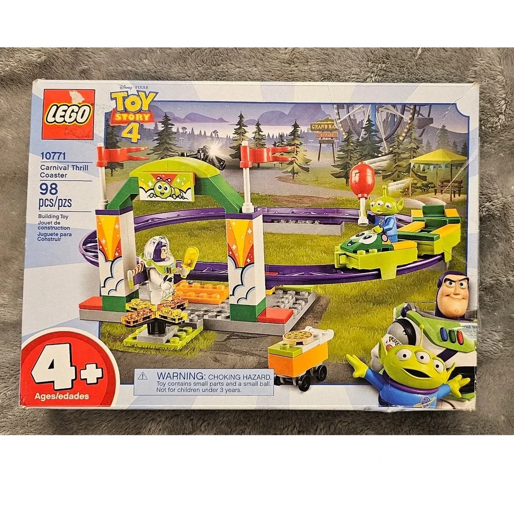 LEGO Toy Story 4 Carnival Thrill Coaster 10771 Buzz Lightyear Alien 98 Pcs Boxed